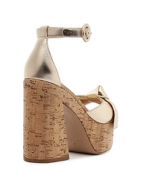 Maxi Clarita 120MM Leather Platform Sandals