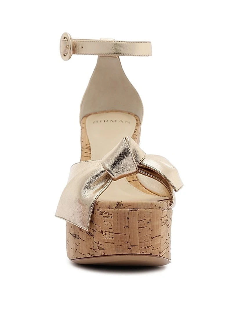 Maxi Clarita 120MM Leather Platform Sandals