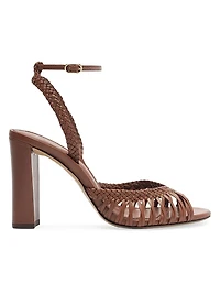 Agatha 90MM Strappy Leather Sandals