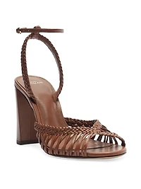Agatha 90MM Strappy Leather Sandals