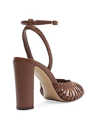 Agatha 90MM Strappy Leather Sandals