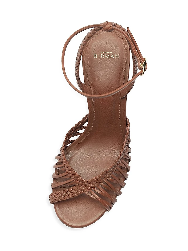 Agatha 90MM Strappy Leather Sandals