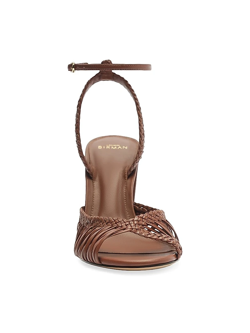 Agatha 90MM Strappy Leather Sandals