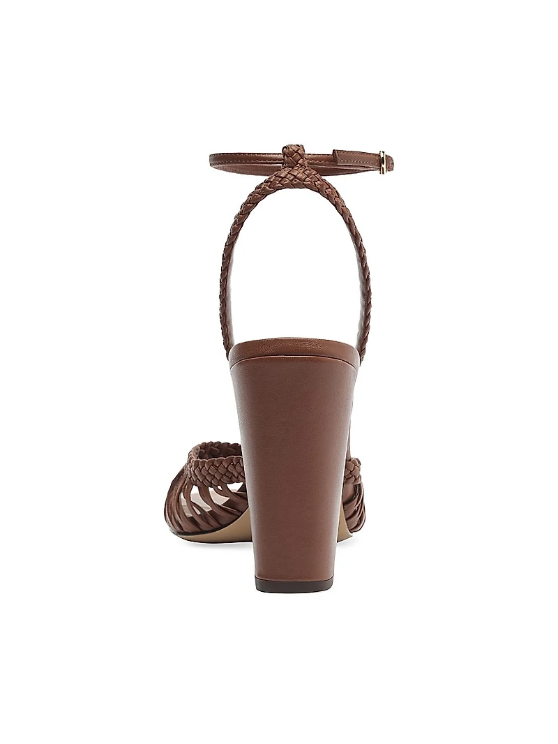 Agatha 90MM Strappy Leather Sandals