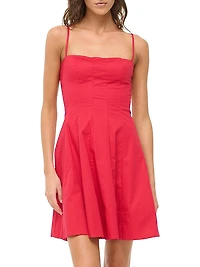 Wylie Cotton Poplin Fit & Flare Minidress
