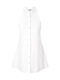Shirley Cotton Poplin Halter Minidress