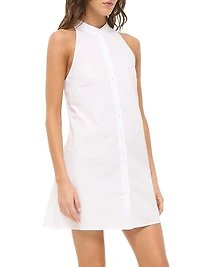 Shirley Cotton Poplin Halter Minidress