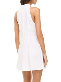 Shirley Cotton Poplin Halter Minidress