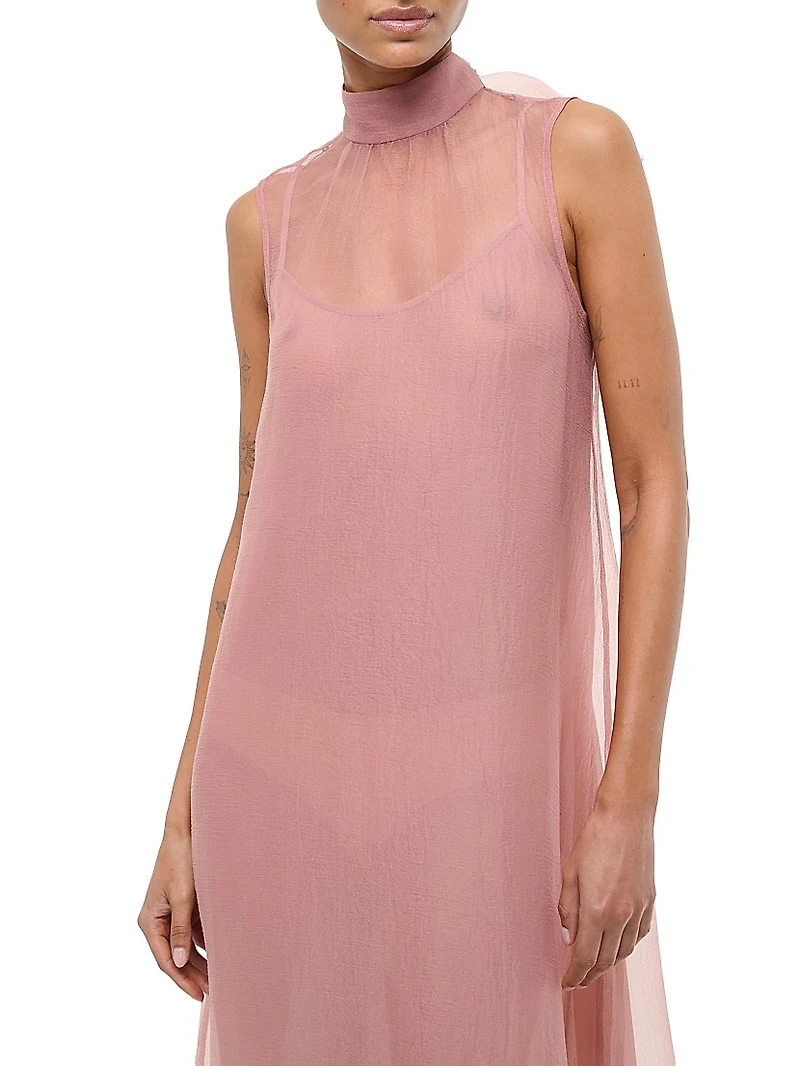 Albee Floral Beaded Organza Gown