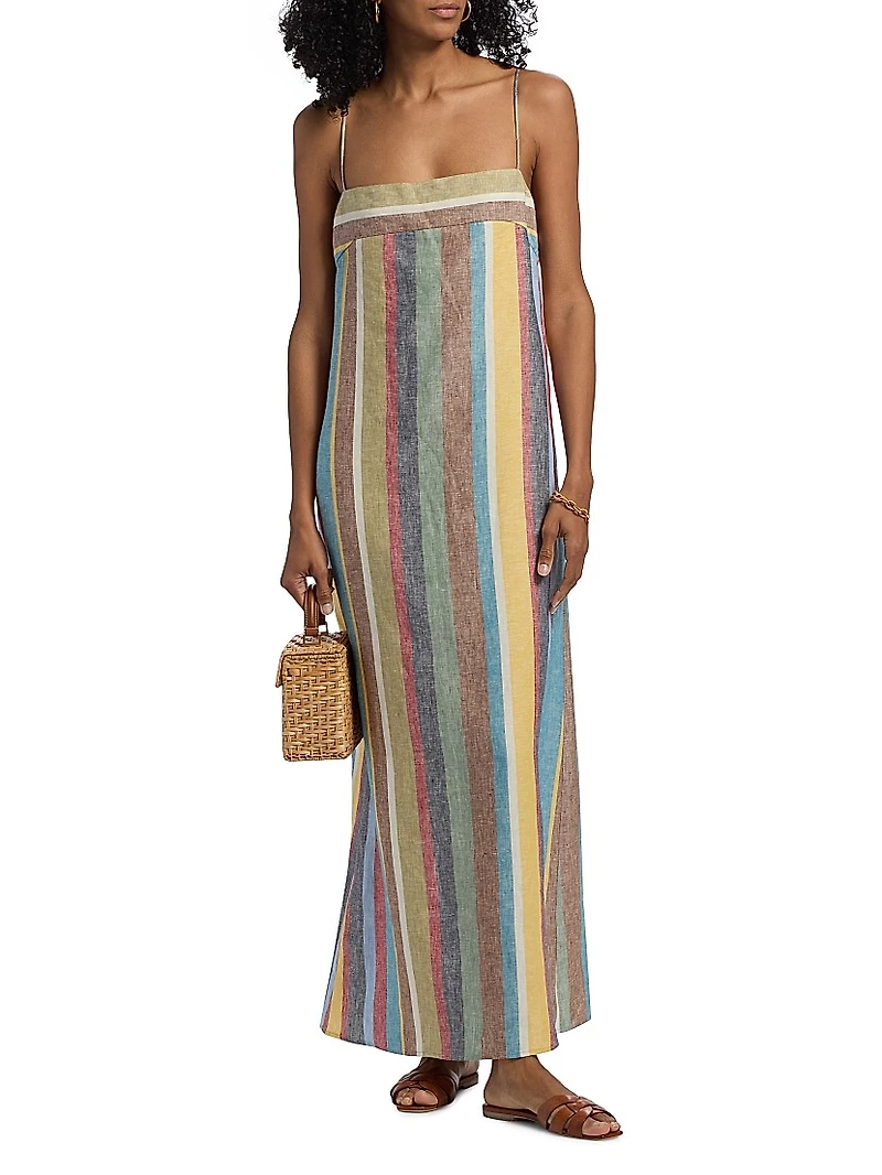 Laura Linen Maxi Dress