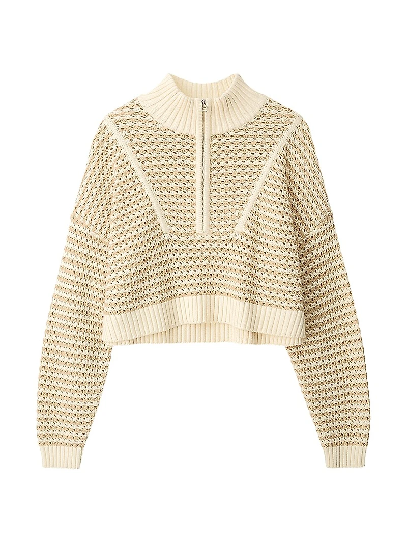 Hampton Striped Crochet Sweater
