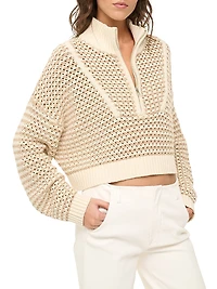Hampton Striped Crochet Sweater