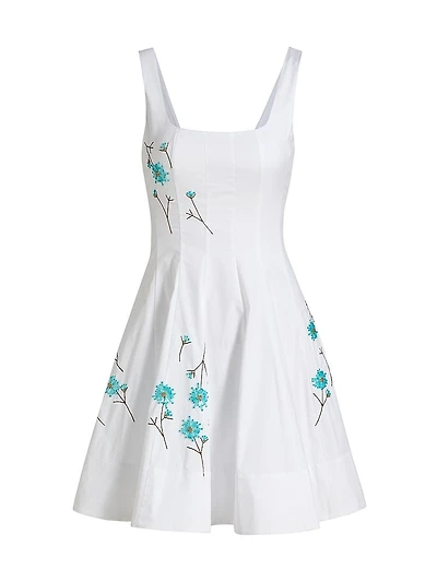 Wells Embellished Poplin Minidress