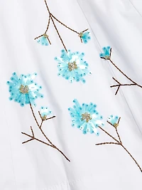 Wells Embellished Poplin Minidress