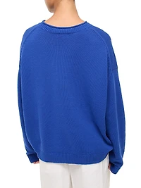 Giada Fish-Print Crewneck Sweater