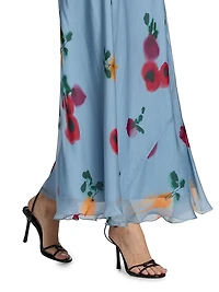 Cassie Chiffon Strapless Maxi Dress