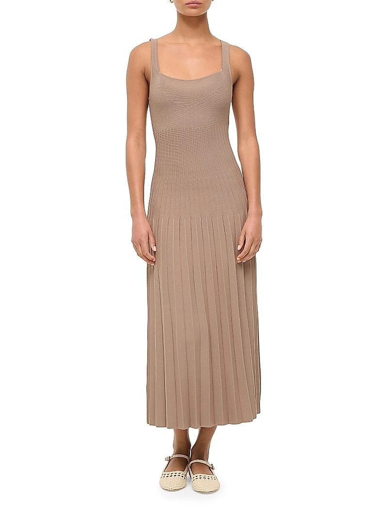 Ellison Compact-Knit Midi-Dress