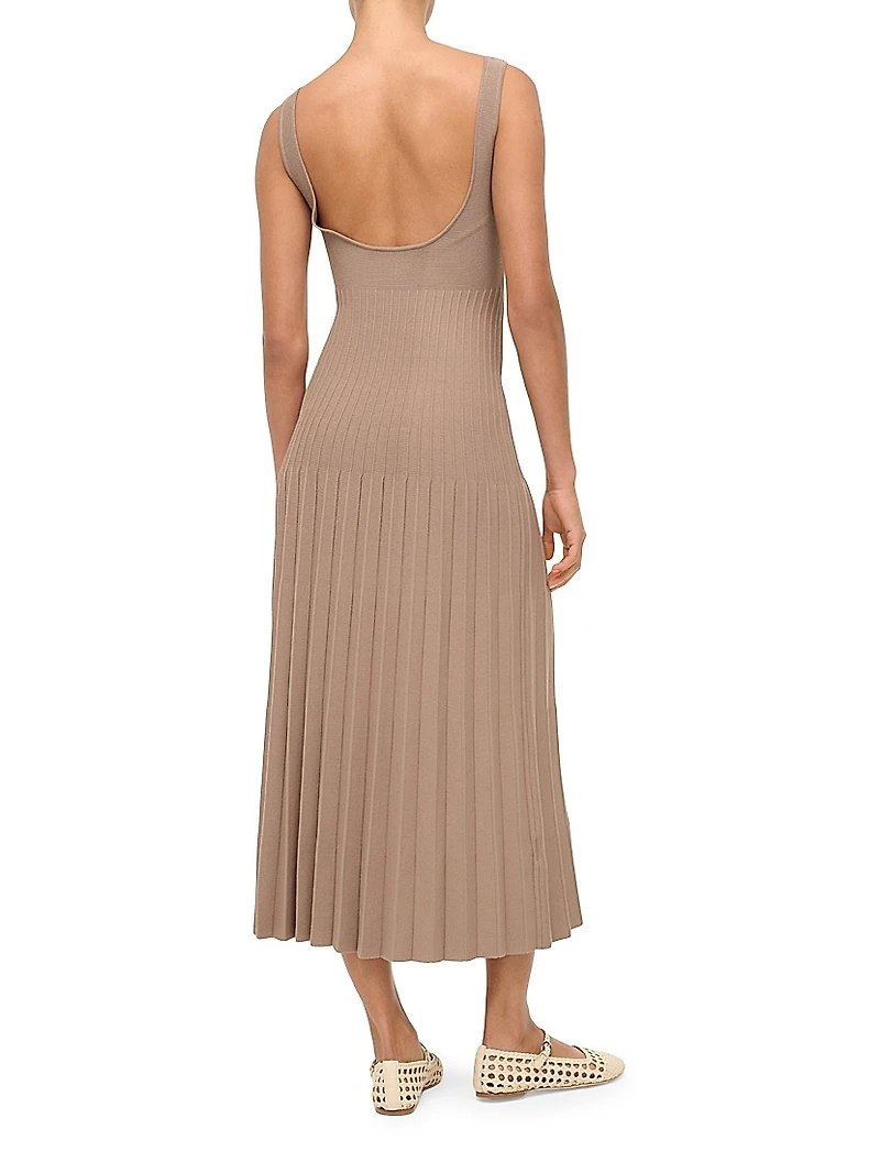 Ellison Compact-Knit Midi-Dress