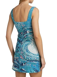 Le Sable Beaded Minidress