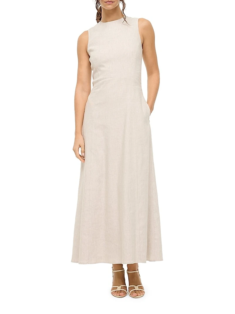 Martine Linen Maxi Dress