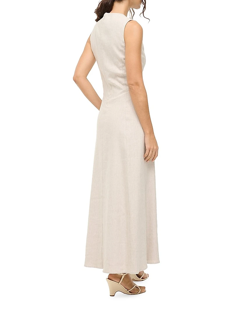 Martine Linen Maxi Dress