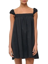 Beau Poplin Babydoll Minidress