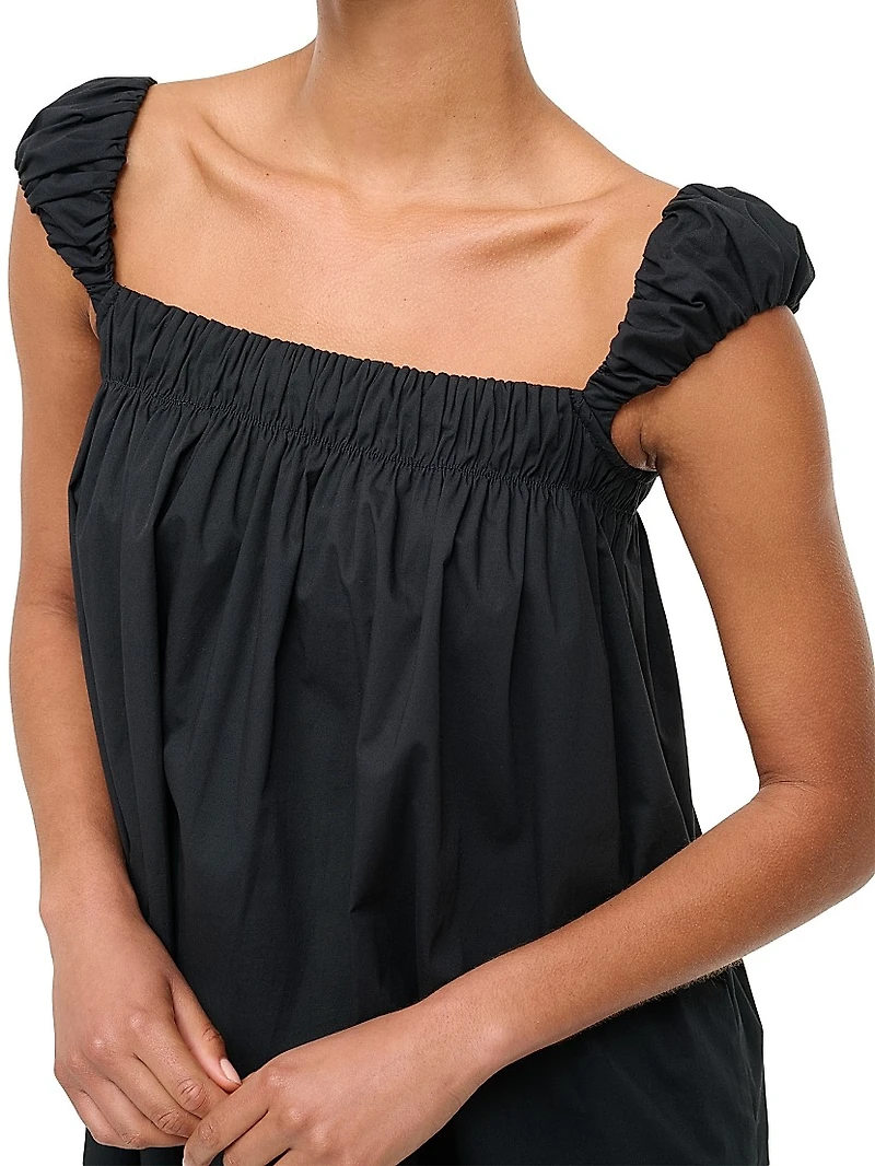 Beau Poplin Babydoll Minidress