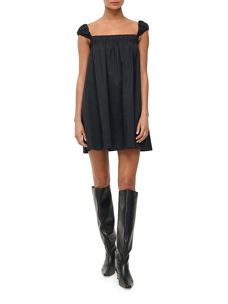 Beau Poplin Babydoll Minidress