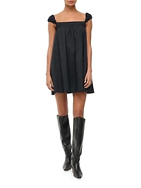 Beau Poplin Babydoll Minidress