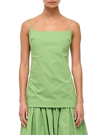 Ari Poplin Drop-Waist Minidress