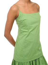 Ari Poplin Drop-Waist Minidress