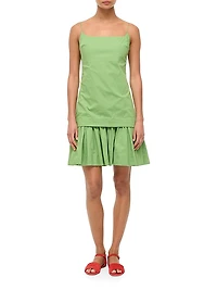 Ari Poplin Drop-Waist Minidress