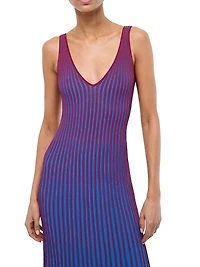 Claretta Rib-Knit Maxi Dress