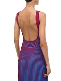 Claretta Rib-Knit Maxi Dress