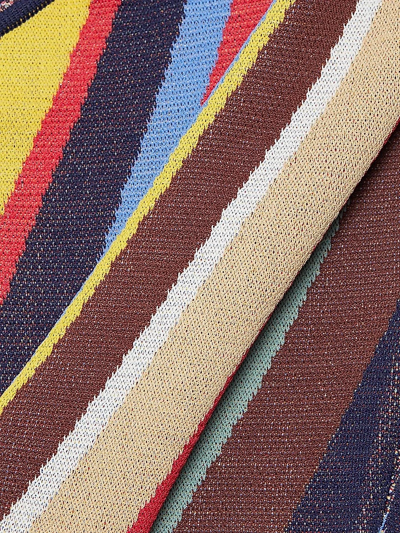 Lexi Striped One-Shoulder Crop Top