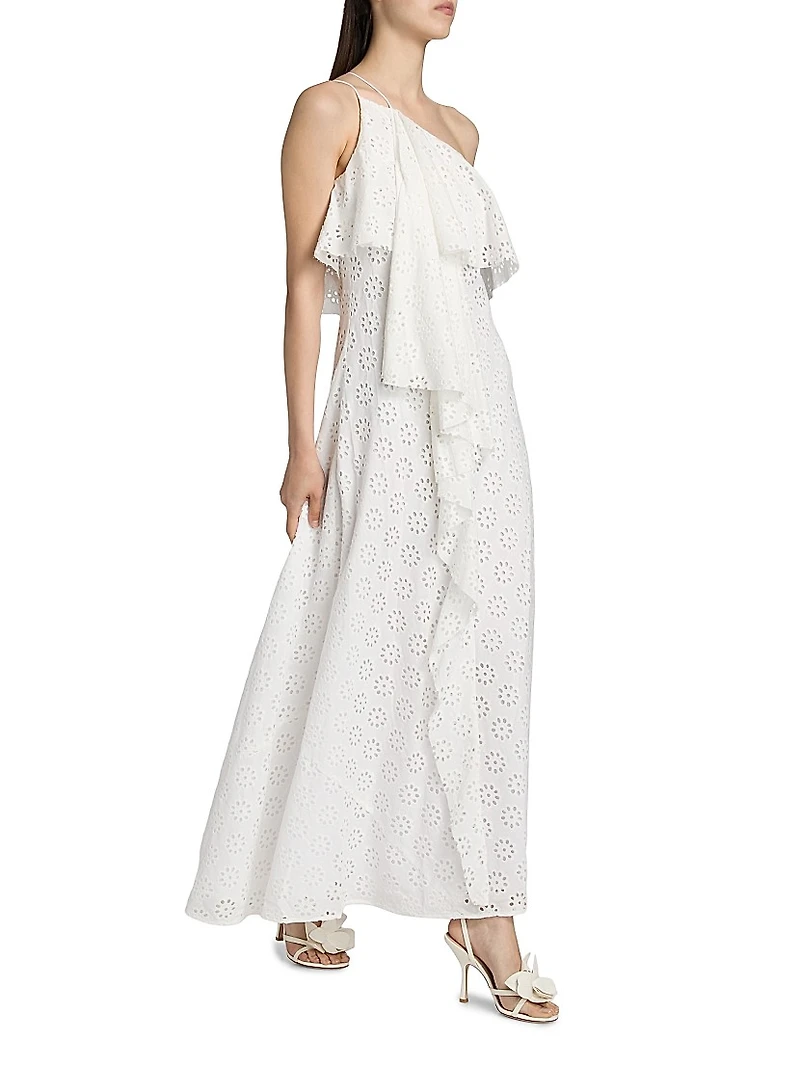 Isa Eyelet Maxi Dress