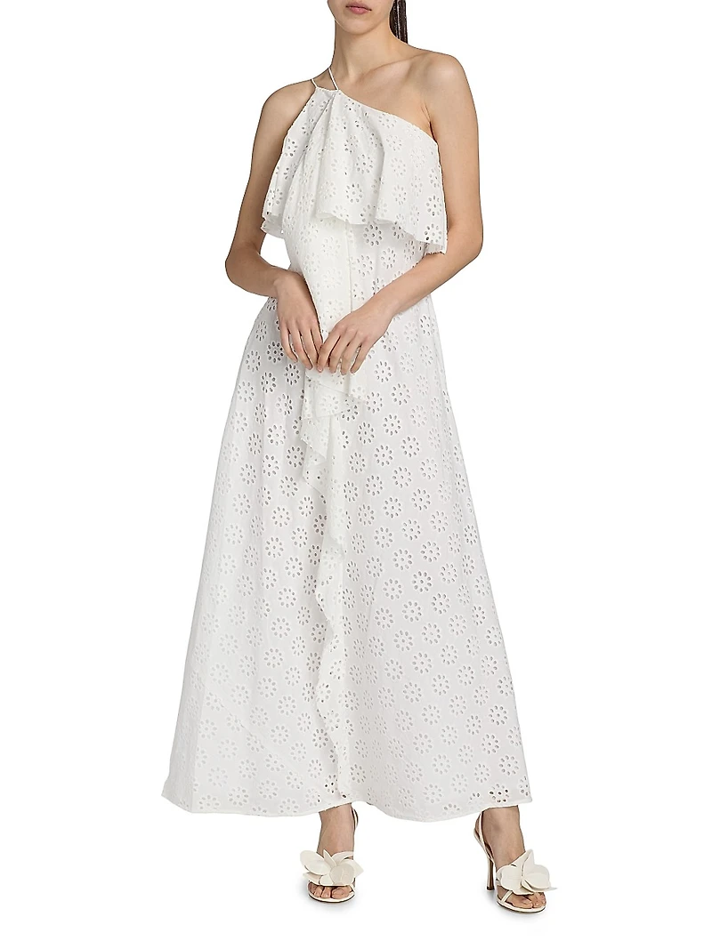Isa Eyelet Maxi Dress