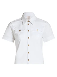 Tiana Cotton-Blend Top