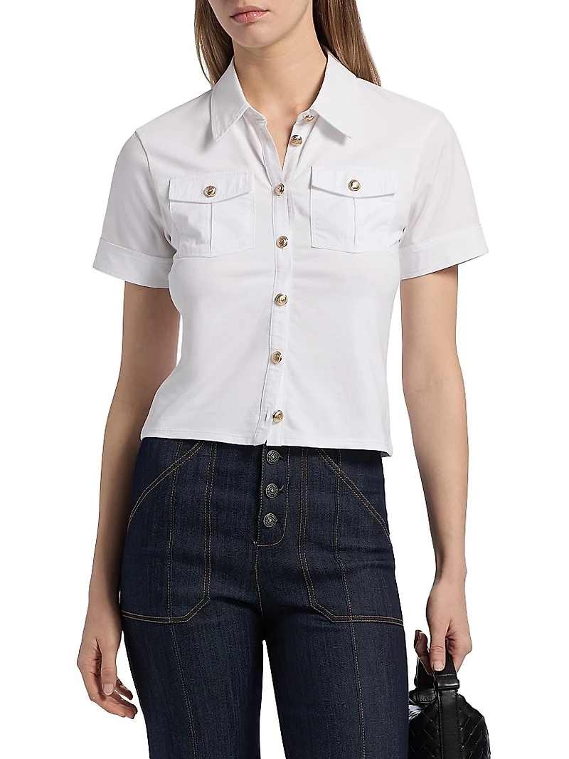 Tiana Cotton-Blend Top