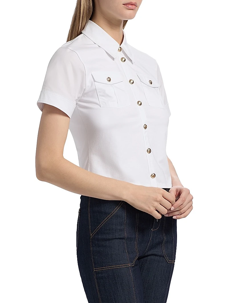 Tiana Cotton-Blend Top