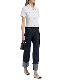 Tiana Cotton-Blend Top