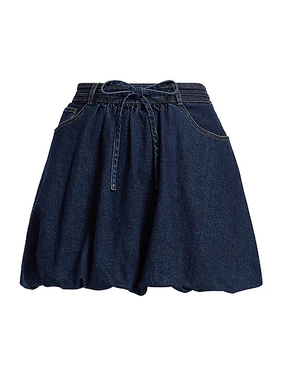 Steph Denim Bubble Miniskirt