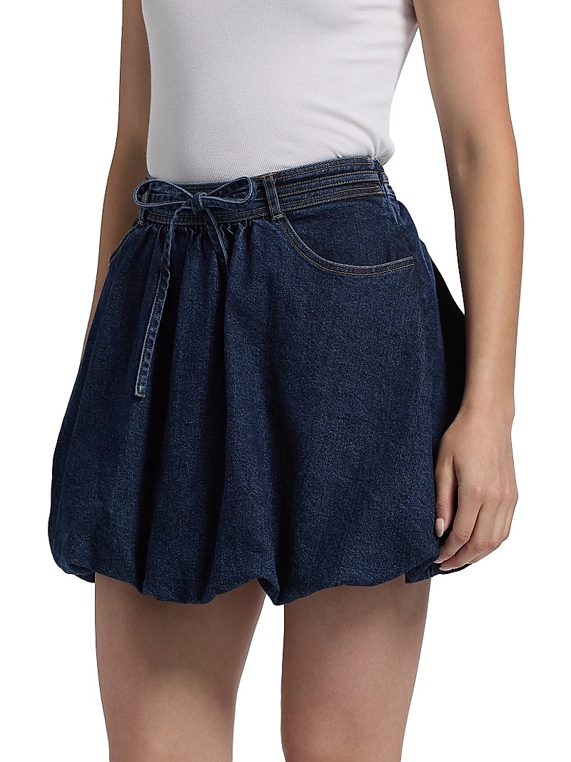 Steph Denim Bubble Miniskirt