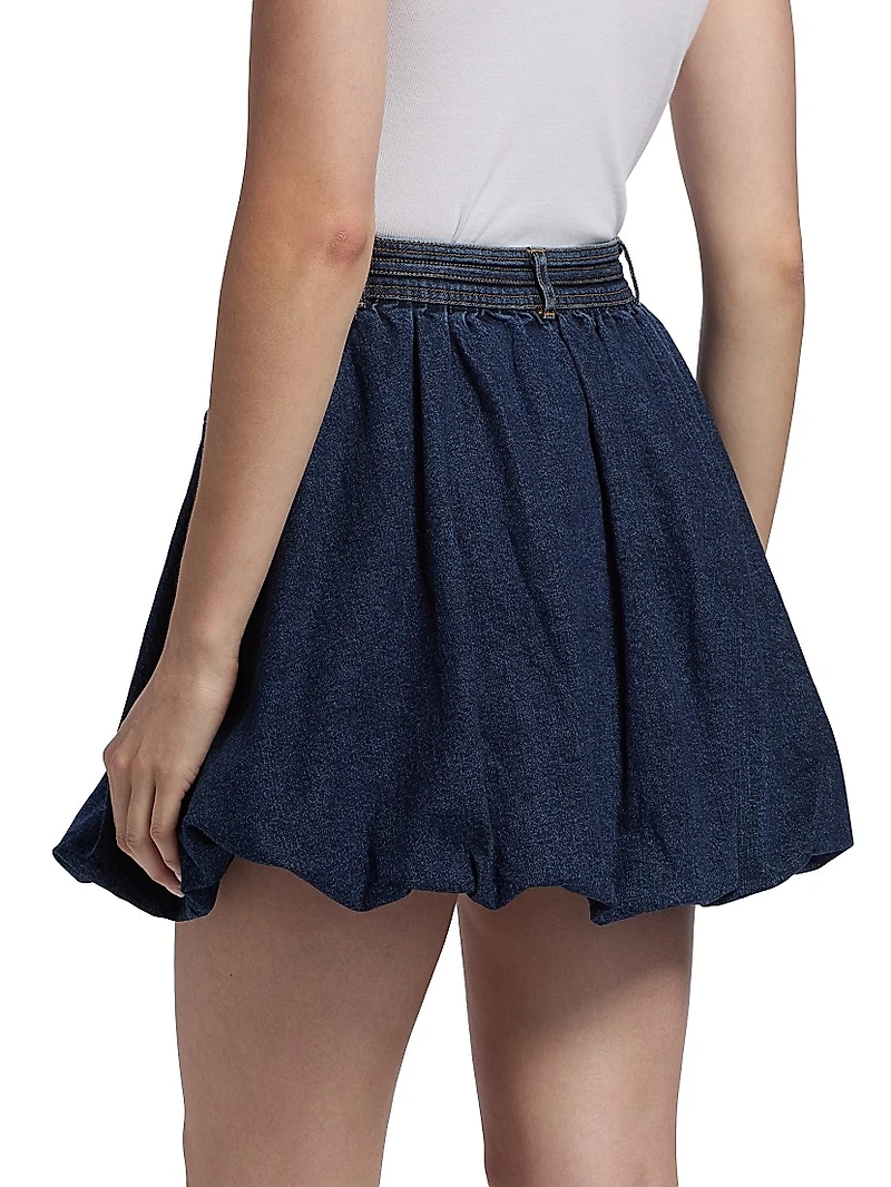 Steph Denim Bubble Miniskirt