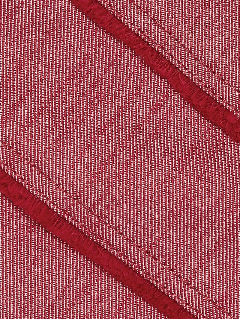 Mindie Cotton Denim Tie-Waist Minidress