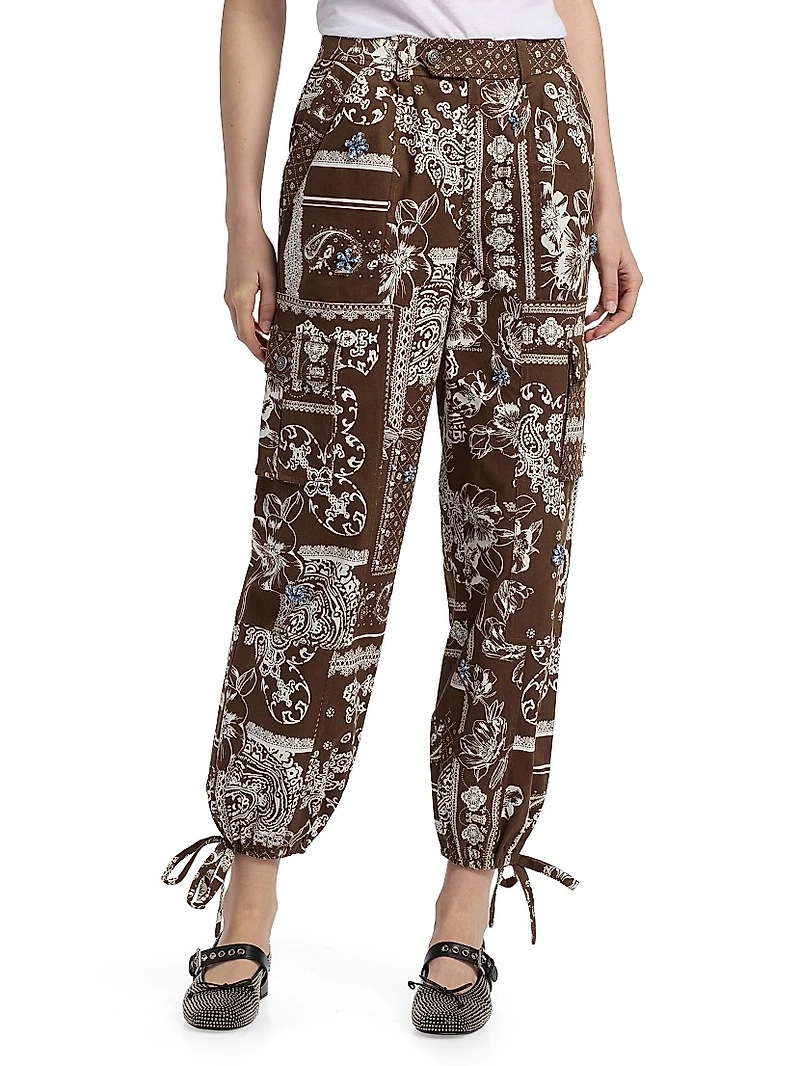 Zola Bandana Cotton Twill Military Pants