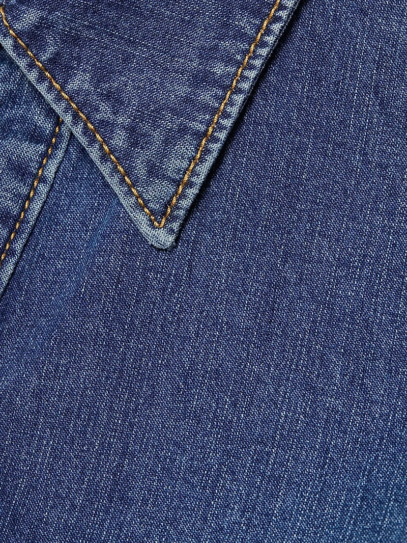 Aster Denim V-Neck Minidress