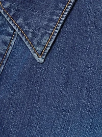 Aster Denim V-Neck Minidress