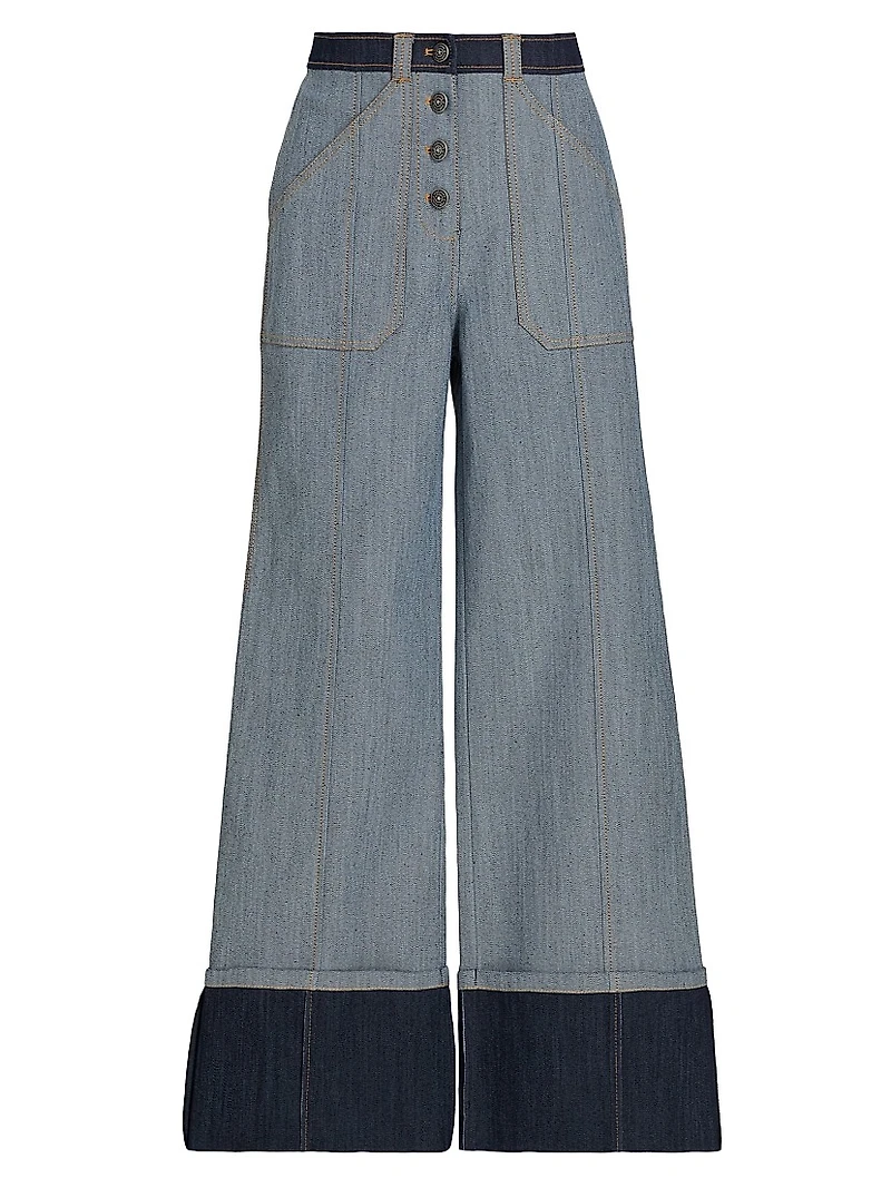 Benji Tipped Wide-Leg Pants