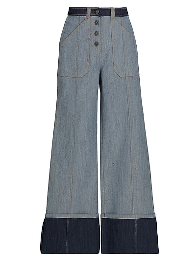 Benji Tipped Wide-Leg Pants